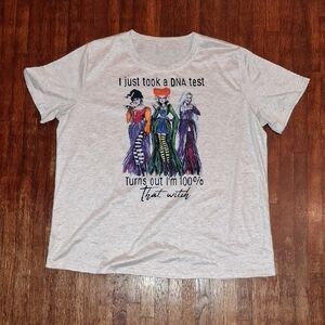 Hocus Pocus Lizzo Witch Sanderson Sister Halloween Quote Graphic Gray Tee